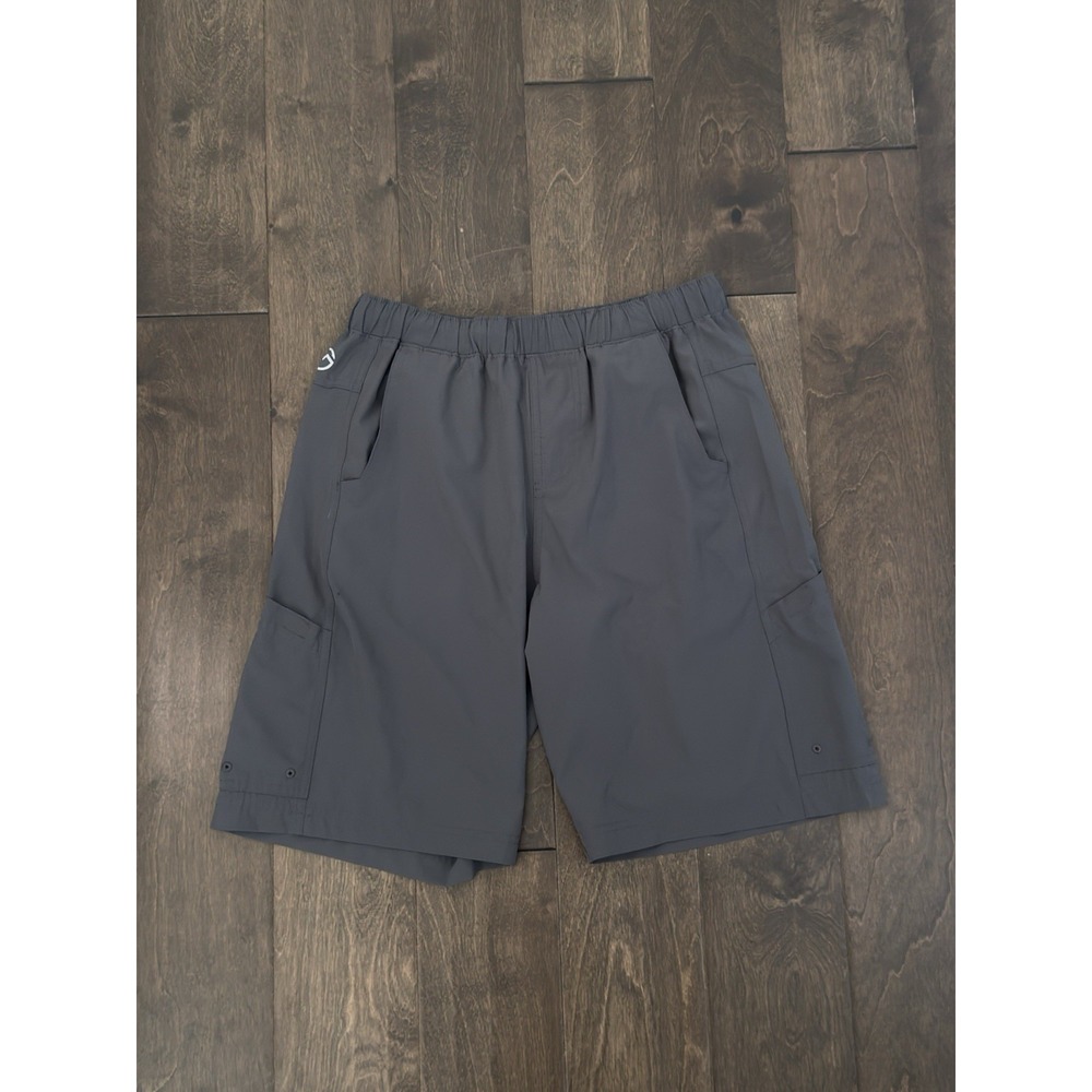 Magellan Outdoors Fishing Gear Elastic Grey Shorts Mens Size S Cargo Pockets